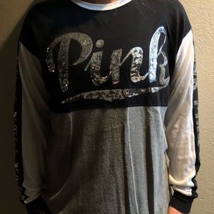 vs pink logo long sleeve